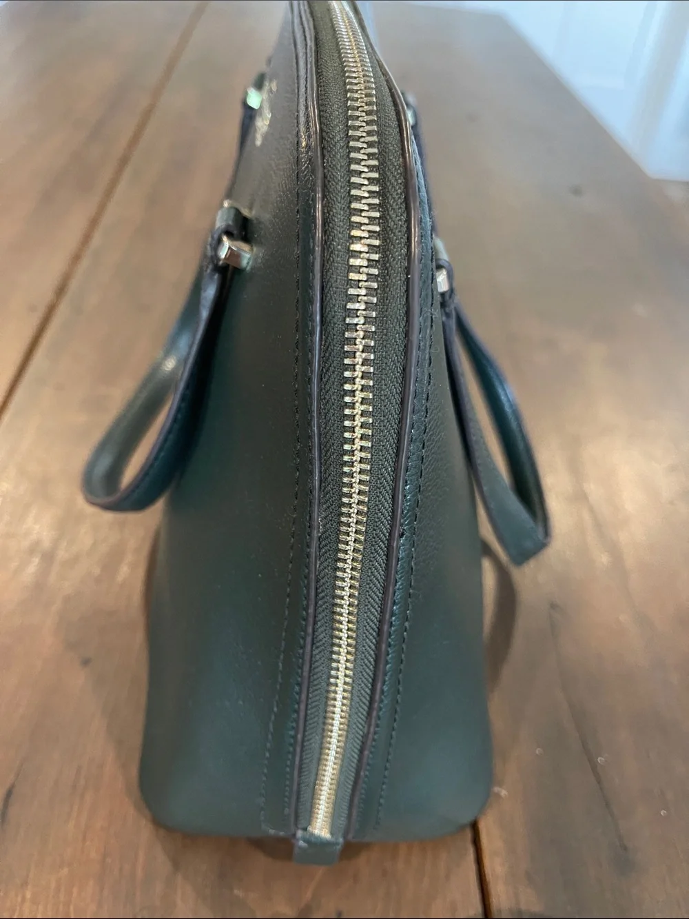 kate spade Patterson Drive Medium Dome Hunter Green Leather Satchel Bag